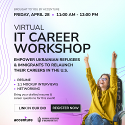 IT Career Workshop for Ukrainian Refugees and Immigrants