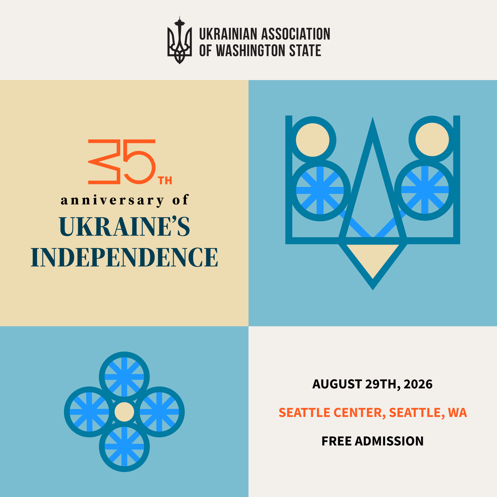 Aug 29: Celebrate 35th Anniversary of Ukraine’s Independence